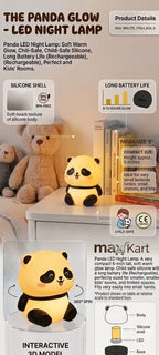 Cute Panda LED Night Lamp | Soft Warm Glow