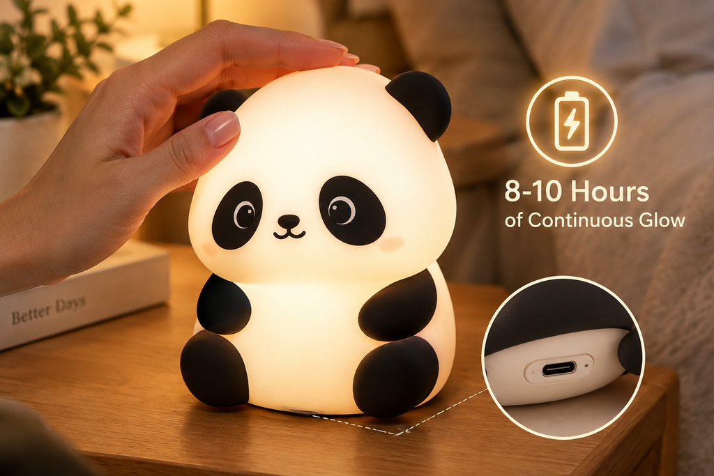 Cute Panda LED Night Lamp | Soft Warm Glow